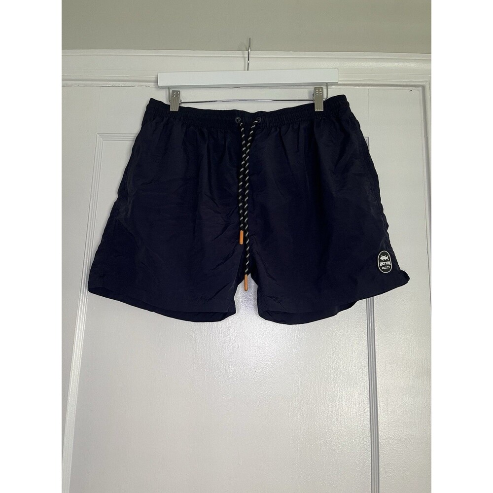 Spicy Tuna Swim Shorts Navy Men's XL Drawstring Elastic Waist Lined